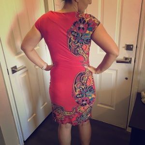 Beautiful red/coral dress Donna Morgan